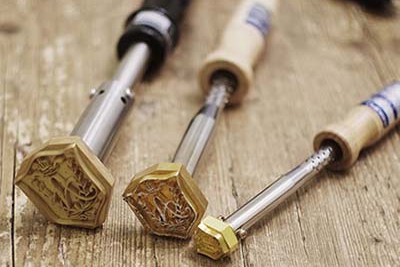 鋳鉄製直火式焼印用焼きごて用バーナー